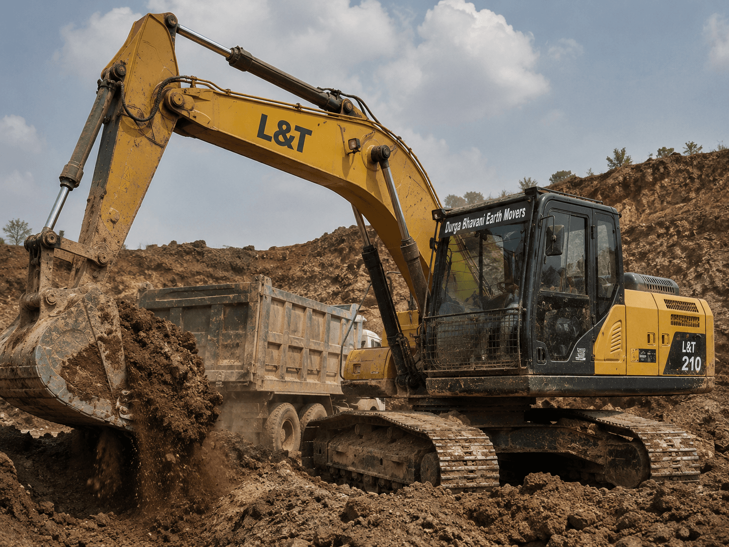 L&T 210 EXAVATOR